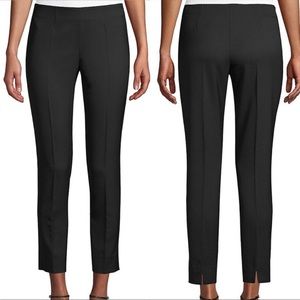 Piazza Sempione Black Emanuela Straight Leg  Trouser Pant 6/8